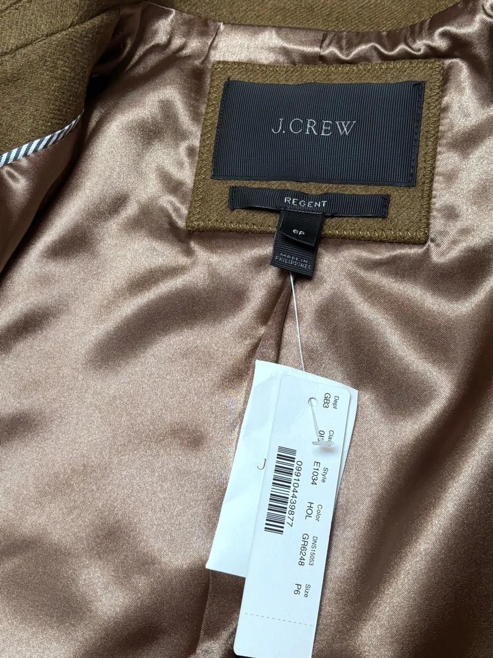 J. Crew Women's Regent  Wool  Coat - Picture 4 of 6